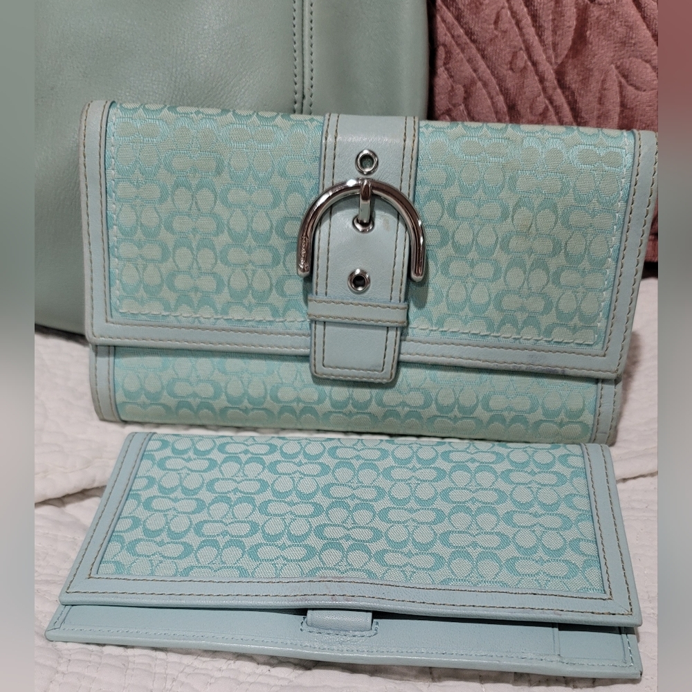 Vintage Coach Wallet and Checkbook Cover